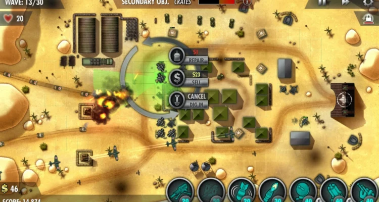 Best Tower Defense Games iOS - iBomber Defense Pacific
